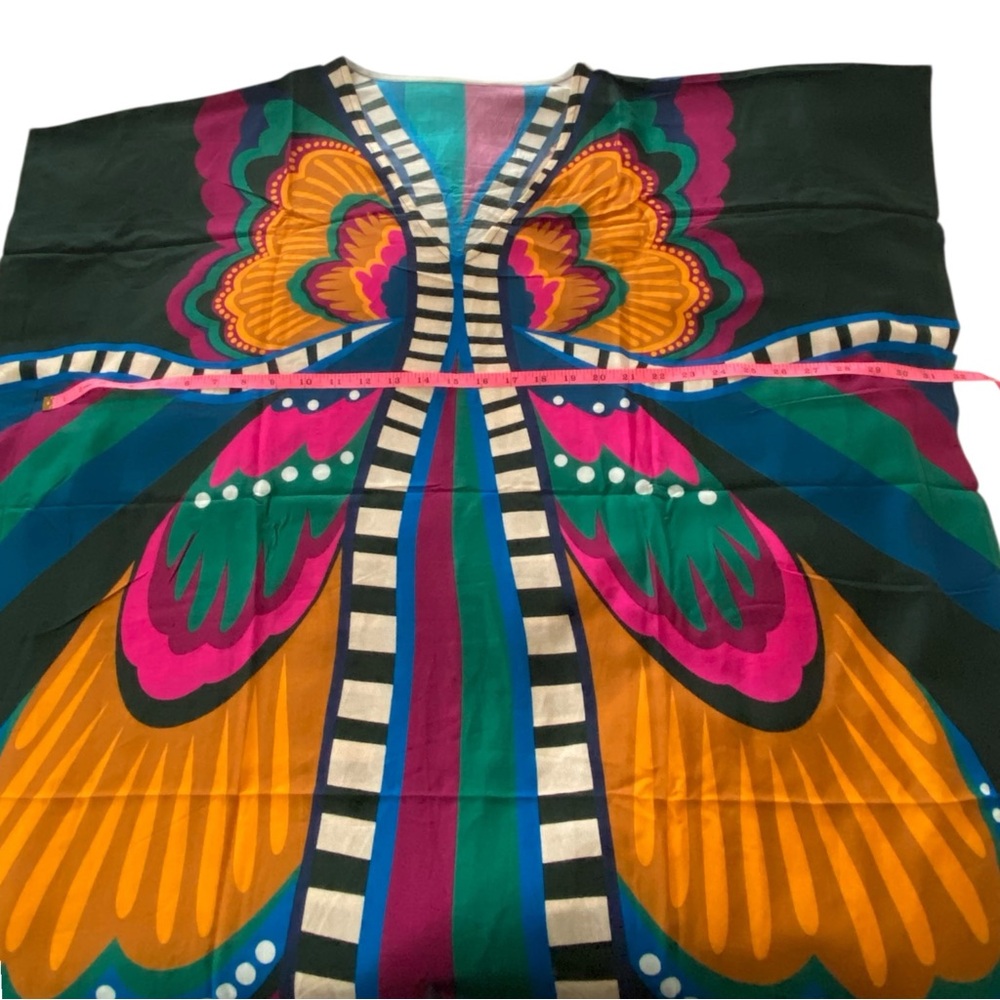✨NEW✨ Colorful Butterfly Kaftan Coverup Boho Dress - Women’s One Size OS - Picture 3 of 9